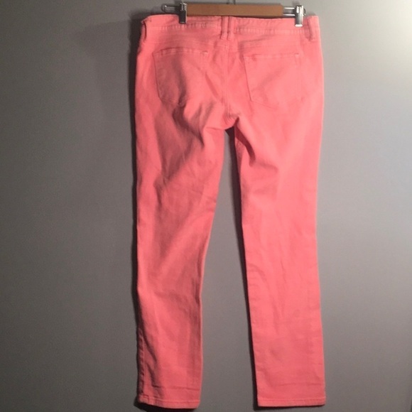 A.n.a jeans women’s size 12P 12 petite fluorescent pink cropped skinny r… - Picture 4 of 11